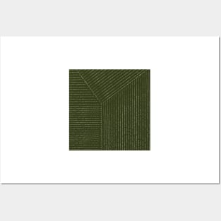 Lines (Olive Green) Posters and Art